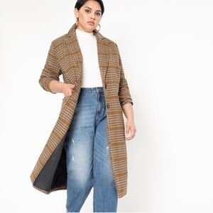 Eloquii Long Plaid Coat - Please See Description